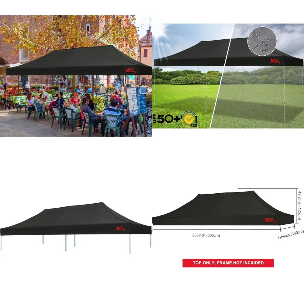 Black 10x20 Replacement Cover for Outdoor Protection
Black 10x20 Replacement Cover for Outdoor Protection