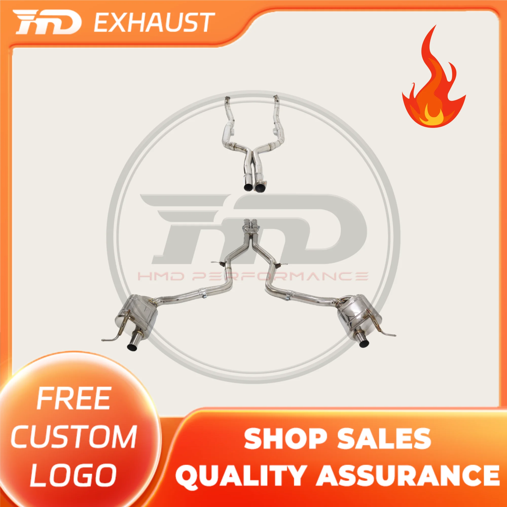 HMD Hot sale Stainless Steel Exhaust System full exhaust Performance Catback For Mercedes Benz AMG E63 W211 Muffler With Valve
HMD Hot sale Stainless Steel Exhaust System full exhaust Performance Catback For Mercedes Benz AMG E63 W211 Muffler With Valve