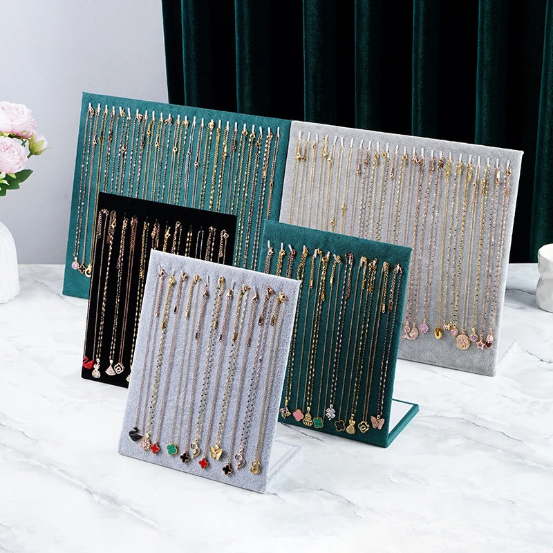 Flannel Necklace Pendant Display Stand Earring Display Board Women Jewelry Rack Bracelet Storage Holder Dangler Eardrop Shelf
Flannel Necklace Pendant Display Stand Earring Display Board Women Jewelry Rack Bracelet Storage Holder Dangler Eardrop Shelf