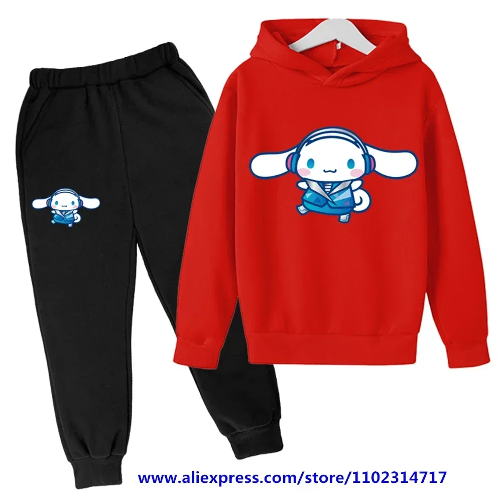 Holiday Gift for Kids 3-14 Years Old Hoodie Set Top/Pants2P Sanrio Cinnamoroll Kawaii Casual Cute Girl Coat Boy Brand Sportswear
Holiday Gift for Kids 3-14 Years Old Hoodie Set Top/Pants2P Sanrio Cinnamoroll Kawaii Casual Cute Girl Coat Boy Brand Sportswear