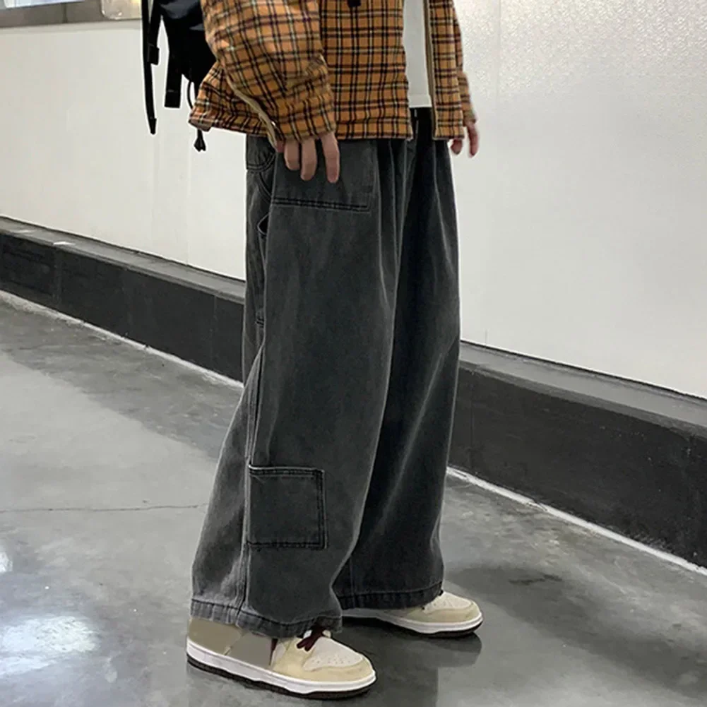 Mens Pants Regular Solid Color Streetwear Non Stretch 1 Pc Black Casual Cotton Blend Loose Wide Leg Cargo Pants
Mens Pants Regular Solid Color Streetwear Non Stretch 1 Pc Black Casual Cotton Blend Loose Wide Leg Cargo Pants