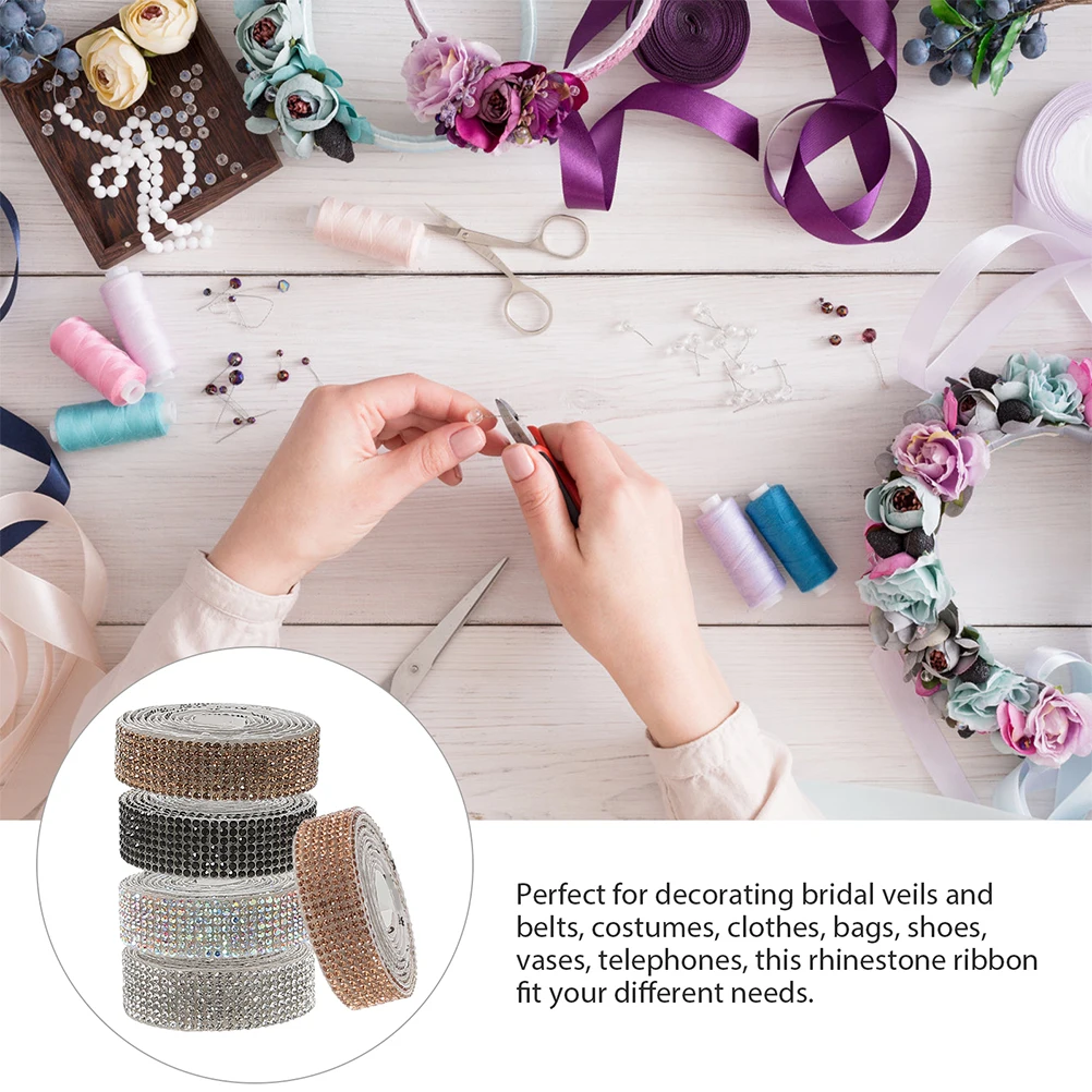 1pcs 5 Rolls Self-Adhesive Glittering Rhinestone Ribbon Decorative Strips Diy Crafts Clothes Shoes Bags Home Vehicle Accessories
1pcs 5 Rolls Self-Adhesive Glittering Rhinestone Ribbon Decorative Strips Diy Crafts Clothes Shoes Bags Home Vehicle Accessories