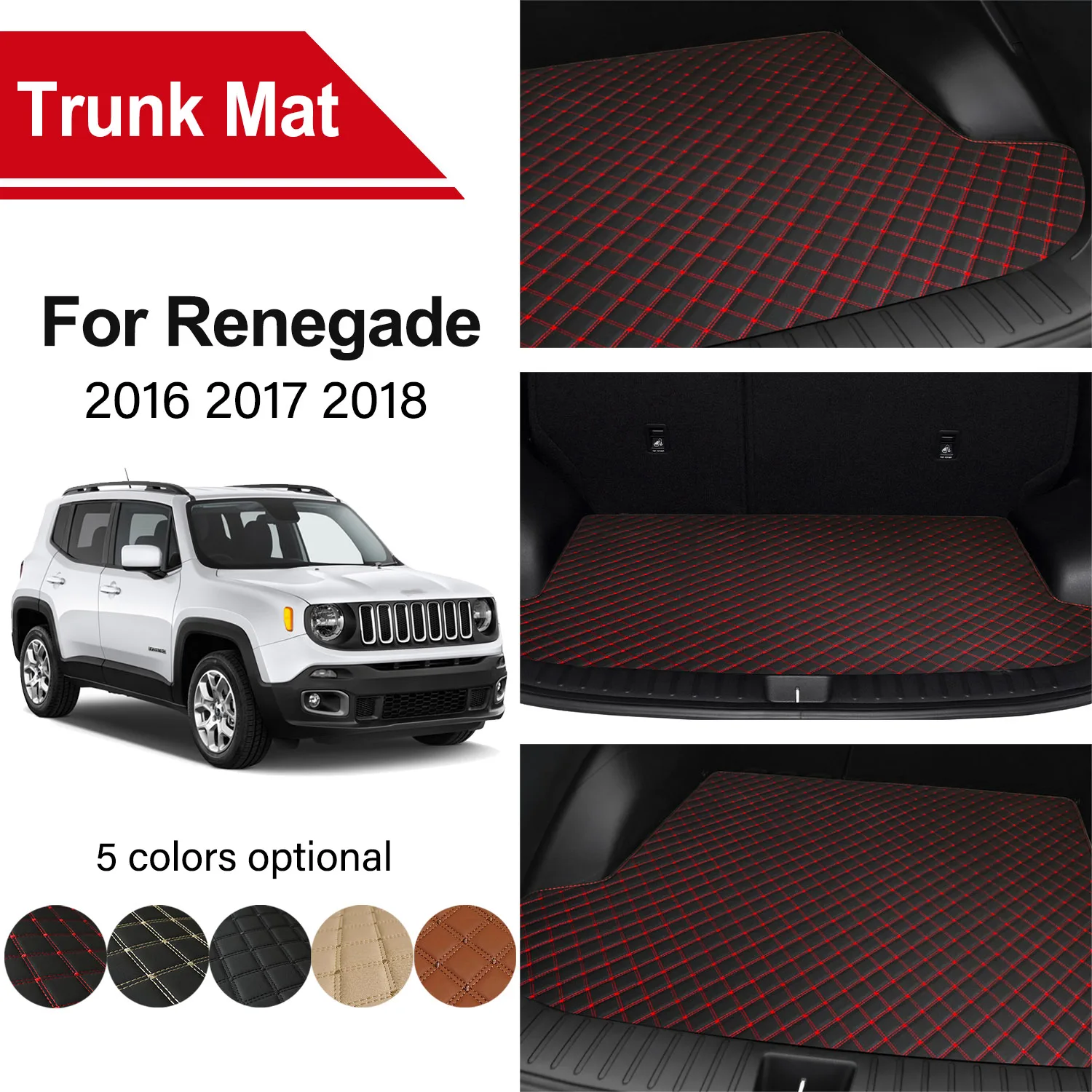 Car Trunk Mat For Jeep Renegade 2018 2017 2016 Embroidered Leather Waterproof Durable Mat Car Interior Accessories
Car Trunk Mat For Jeep Renegade 2018 2017 2016 Embroidered Leather Waterproof Durable Mat Car Interior Accessories