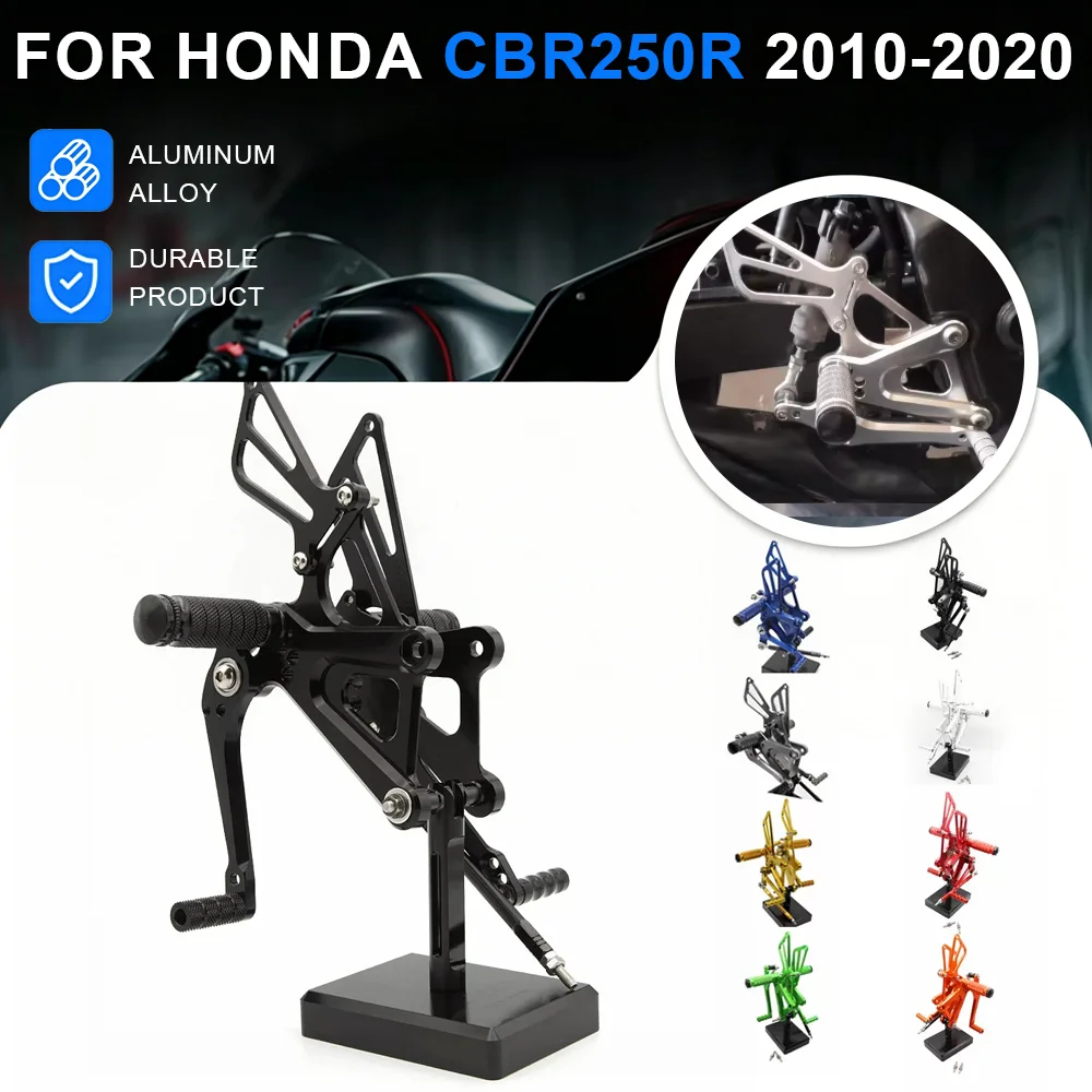 CBR 250R 10-20 CNC Motorcycle Rearset Footpeg Footrest Rear Set Foot Pegs Pedal For Honda CBR250R CBR 250 R 2010-2020
CBR 250R 10-20 CNC Motorcycle Rearset Footpeg Footrest Rear Set Foot Pegs Pedal For Honda CBR250R CBR 250 R 2010-2020