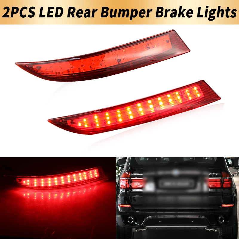 2 шт. светодиодные стоп-сигналы заднего бампера Canbus для BMW X5 E70 LCI 2010-2013, красные/дымчатые линзы, задние стоп-сигналы, автомобильные аксессуары
2 шт. светодиодные стоп-сигналы заднего бампера Canbus для BMW X5 E70 LCI 2010-2013, красные/дымчатые линзы, задние стоп-сигналы, автомобильные аксессуары