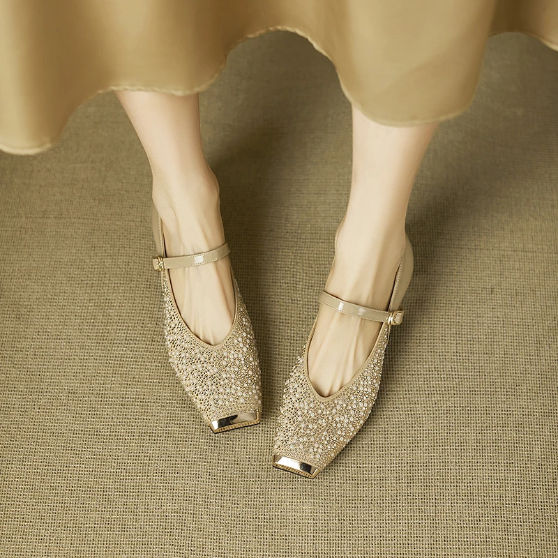 Fashion Handmade Genuine Leather Heels Mary Jane Work Flats Square Toe Shoes Women Loafers Low heel Casual Shoes
Fashion Handmade Genuine Leather Heels Mary Jane Work Flats Square Toe Shoes Women Loafers Low heel Casual Shoes