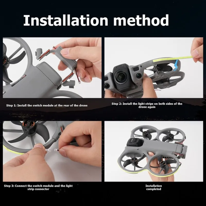 24-Hour Delivery LED Light Strip 360° Illumination For DJI Avata Drone, Night Flight Navigation Warning Lights
24-Hour Delivery LED Light Strip 360° Illumination For DJI Avata Drone, Night Flight Navigation Warning Lights