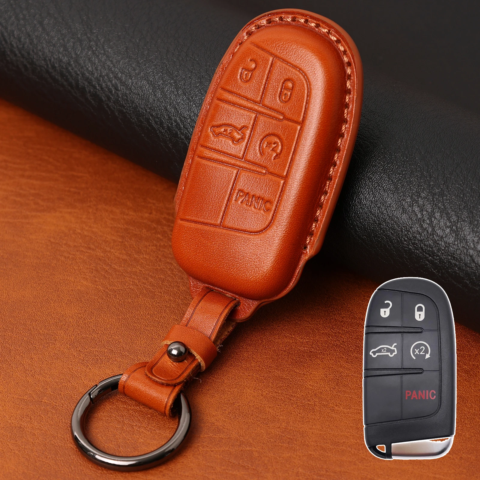 Для Jeep Cherokee Grand Cherokee Renegade Compass 2019 5-кнопочный чехол из натуральной кожи с дистанционным управлением, чехол-цепочка, кольцо-цепочка
Для Jeep Cherokee Grand Cherokee Renegade Compass 2019 5-кнопочный чехол из натуральной кожи с дистанционным управлением, чехол-цепочка, кольцо-цепочка