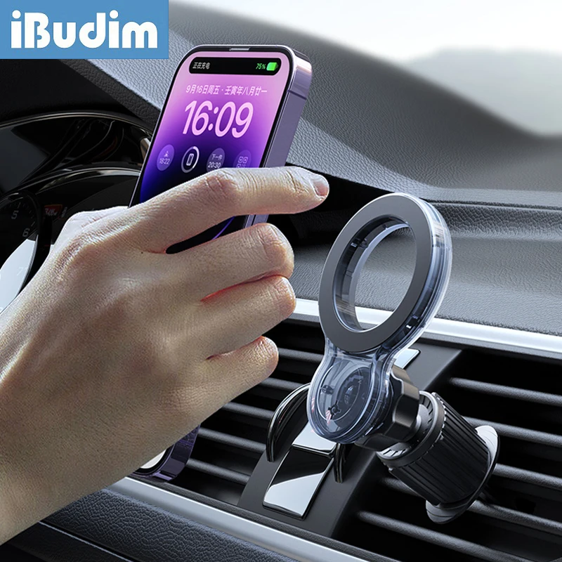 iBudim Magnetic Ring Car Phone Holder for Magsafe Universal Magnetic Car Air Vent Clip Cellphone Mount for iPhone 14 13 Pro Max
iBudim Magnetic Ring Car Phone Holder for Magsafe Universal Magnetic Car Air Vent Clip Cellphone Mount for iPhone 14 13 Pro Max