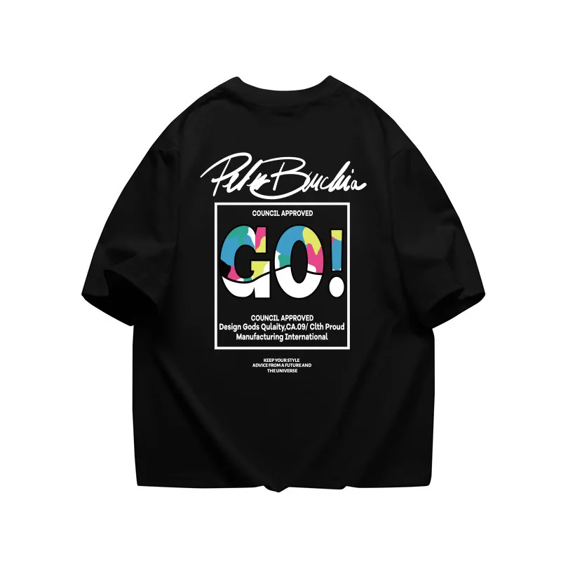 Heavy American fashion summer men's T-shirt Fashion large size men's cotton casual T-shirt men
Heavy American fashion summer men's T-shirt Fashion large size men's cotton casual T-shirt men
