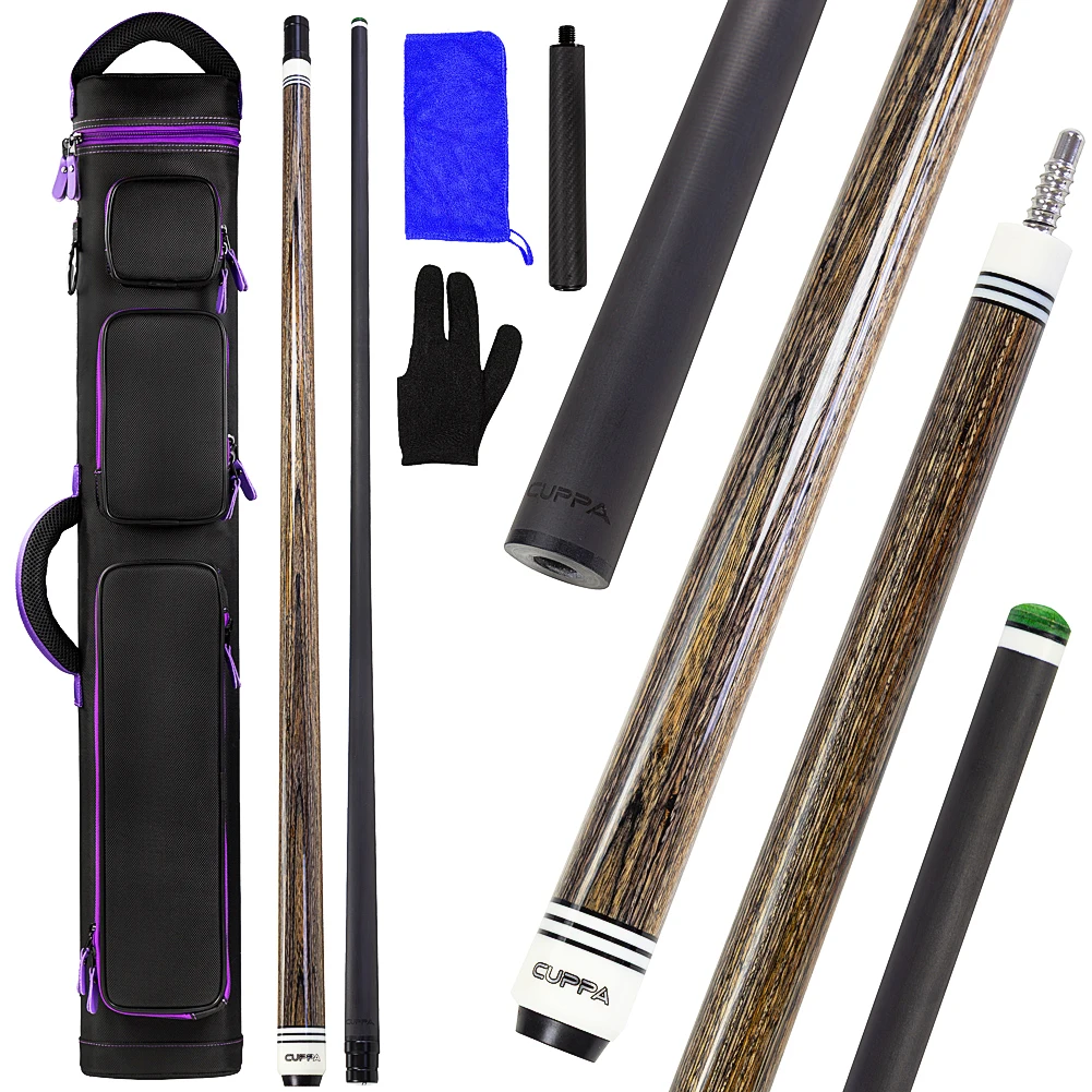 CUPPA MY Billiards Cue Case Set Carbon Fiber Pool Cue Stick 12.5mm Tip Size With Pool Cue Set Billiards Accessories
CUPPA MY Billiards Cue Case Set Carbon Fiber Pool Cue Stick 12.5mm Tip Size With Pool Cue Set Billiards Accessories