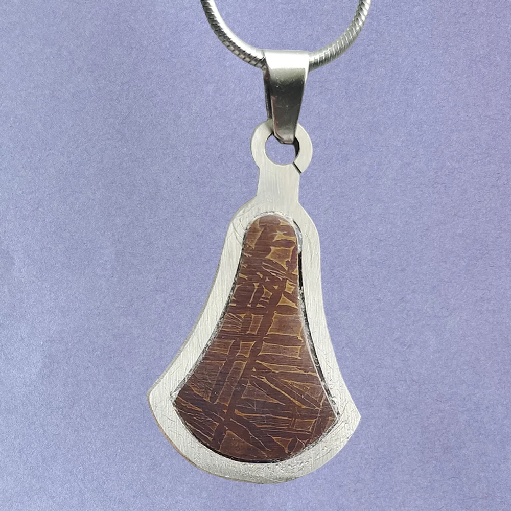 Muonionalusta Iron Meteorite Pendant Iron Meteorite Necklace Natural Meteorite Specimen - QD136
Muonionalusta Iron Meteorite Pendant Iron Meteorite Necklace Natural Meteorite Specimen - QD136