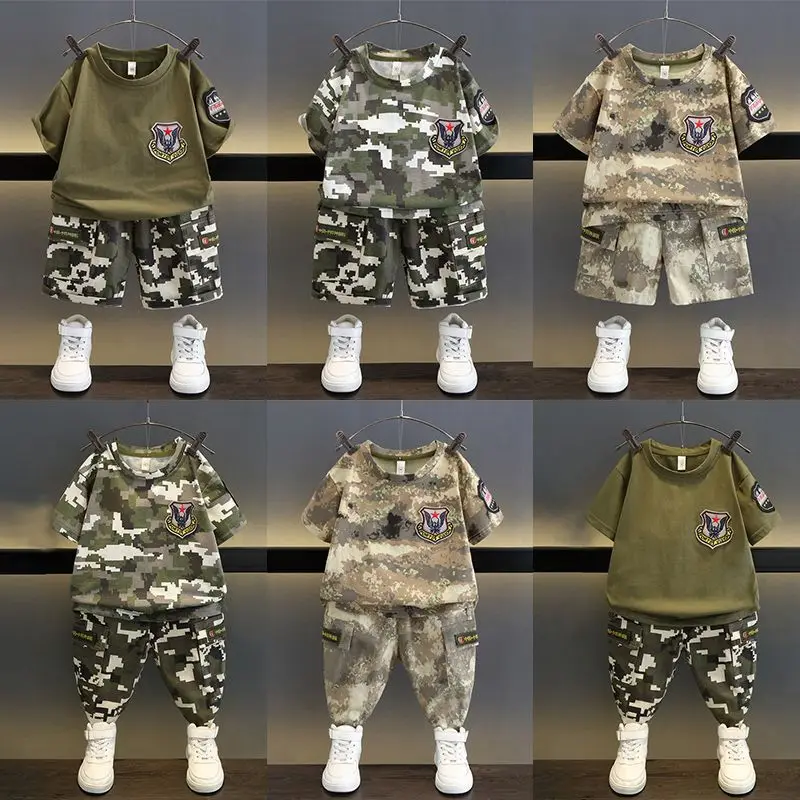Camou Toddler Boys Clothes Sets Cool Kids T-shirts + Shorts Summer Children's Clothes
Camou Toddler Boys Clothes Sets Cool Kids T-shirts + Shorts Summer Children's Clothes