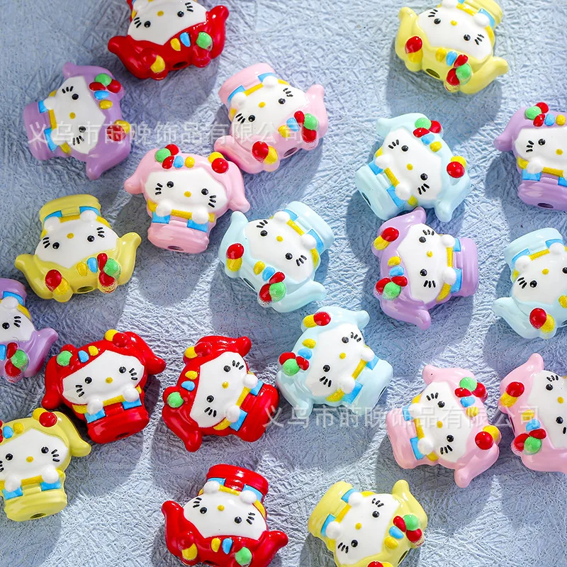 2pcs Zinc alloy paint cute cartoon KT cat perforated DIY mobile phone chain hair accessories hole shoes bracelet beaded accessor
2pcs Zinc alloy paint cute cartoon KT cat perforated DIY mobile phone chain hair accessories hole shoes bracelet beaded accessor