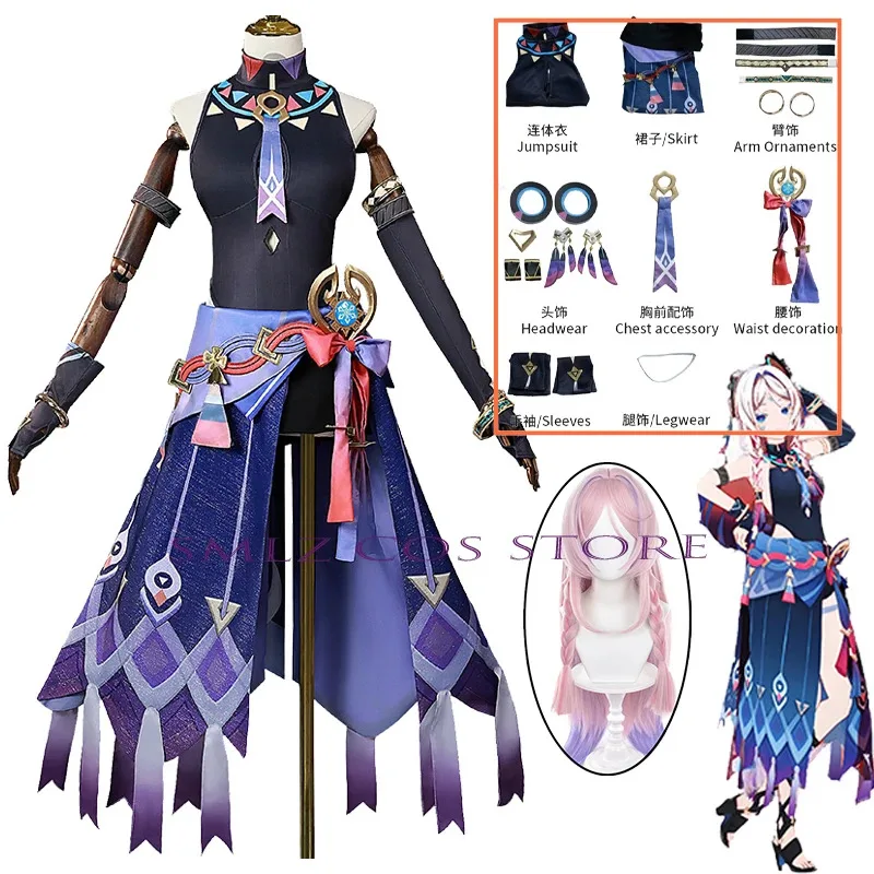 Genshin Impact Citlali Cosplay Uniform Costume Halloween Carnival Party Christmas Play Role Clothes Suit for Women Citlali Wigs
Genshin Impact Citlali Cosplay Uniform Costume Halloween Carnival Party Christmas Play Role Clothes Suit for Women Citlali Wigs