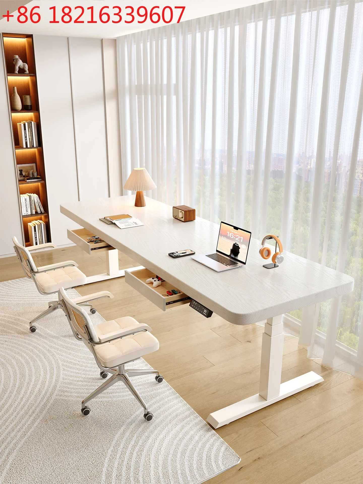 Компьютерный стол из массива дерева белого цвета с ручным управлением, рабочий стол можно поднимать и снизить.
Компьютерный стол из массива дерева белого цвета с ручным управлением, рабочий стол можно поднимать и снизить.