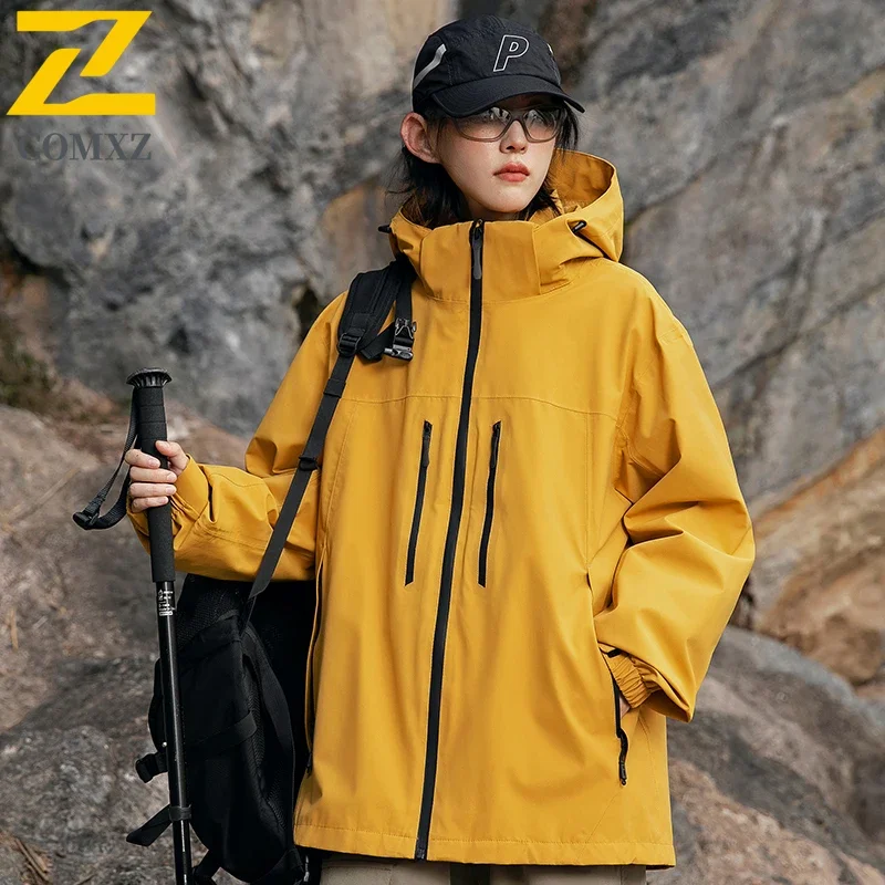 Charge Jacket Men and Women 2025 New Solid Color Windproof Waterproof Breathable Hooded Jacket Outdoor Adventure Travel Jacket 
Charge Jacket Men and Women 2025 New Solid Color Windproof Waterproof Breathable Hooded Jacket Outdoor Adventure Travel Jacket