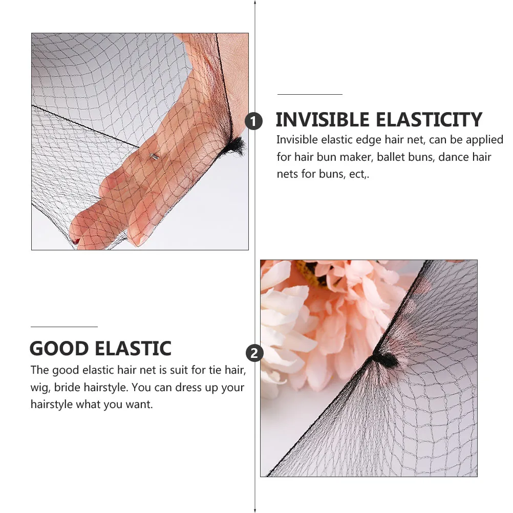 100 Pcs Black 10 Inch Hair Nets Invisible Elastic Mesh Lightweight Breathable Bun Cover Women Sleeping Kids Accessories
100 Pcs Black 10 Inch Hair Nets Invisible Elastic Mesh Lightweight Breathable Bun Cover Women Sleeping Kids Accessories