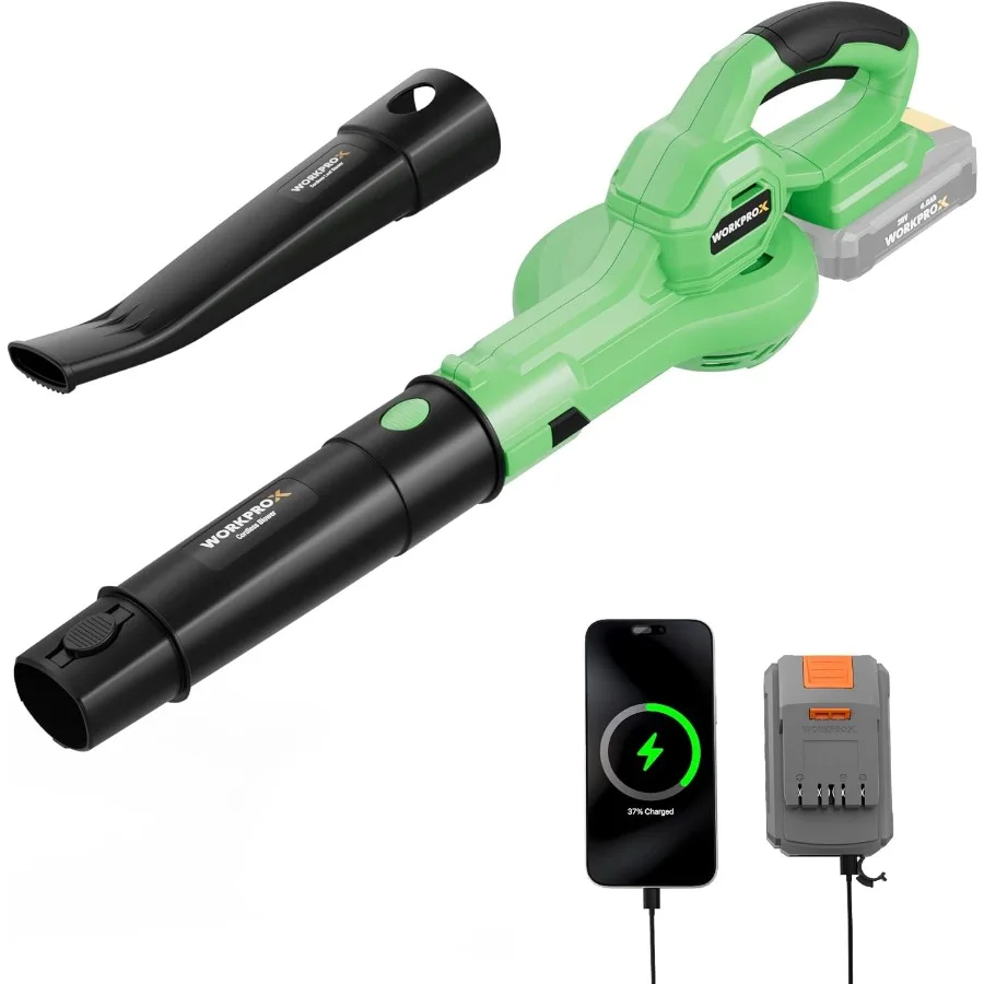 X Leaf Blower Беспроводная электрическая воздуходувка 20 В с зарядкой аккумулятора типа C емкостью 4,0 Ач 138 миль в час 170 куб. футов Легкие портативные мини-вентиляторы f
X Leaf Blower Беспроводная электрическая воздуходувка 20 В с зарядкой аккумулятора типа C емкостью 4,0 Ач 138 миль в час 170 куб. футов Легкие портативные мини-вентиляторы f