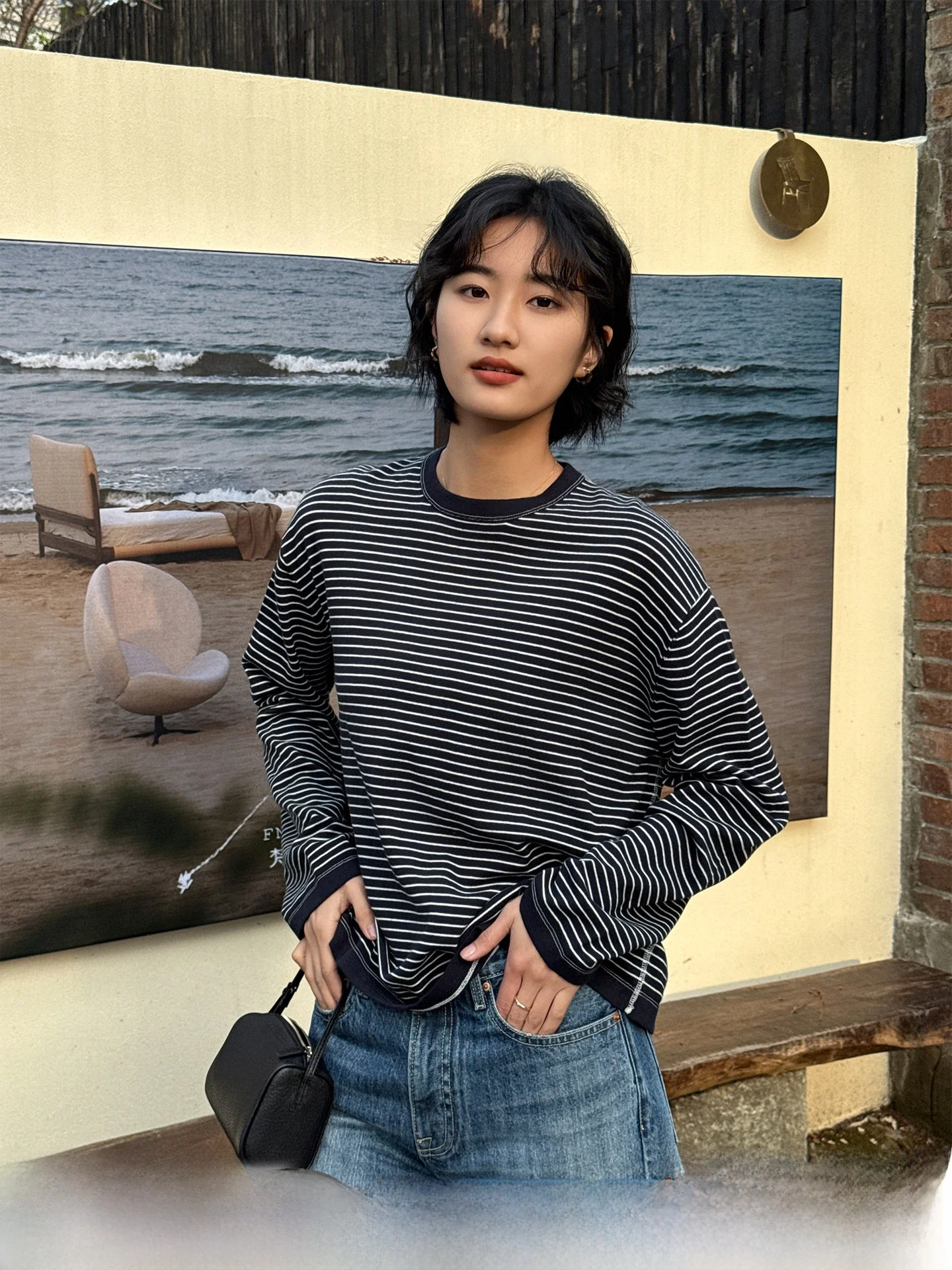 Loose Knitted Long Sleeve T-Shirt Women Casual round Neck Striped Base Shirt Inner Wear Summer New Style Comfortable Cotton Top
Loose Knitted Long Sleeve T-Shirt Women Casual round Neck Striped Base Shirt Inner Wear Summer New Style Comfortable Cotton Top