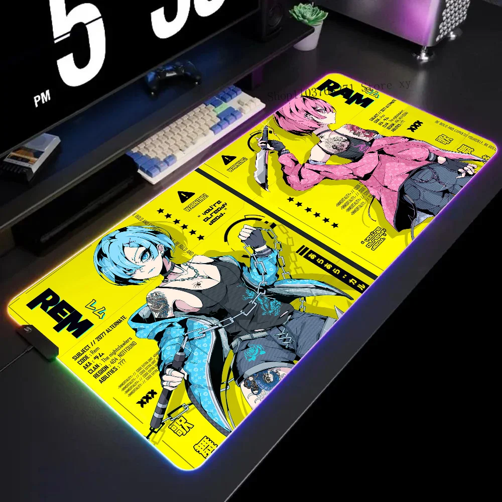 Килимок для мыши Cyberpunk Rem Ram XXL RGB Коврики для игровой мыши HD Черные аксессуары для геймеров Большой светодиод
Килимок для мыши Cyberpunk Rem Ram XXL RGB Коврики для игровой мыши HD Черные аксессуары для геймеров Большой светодиод