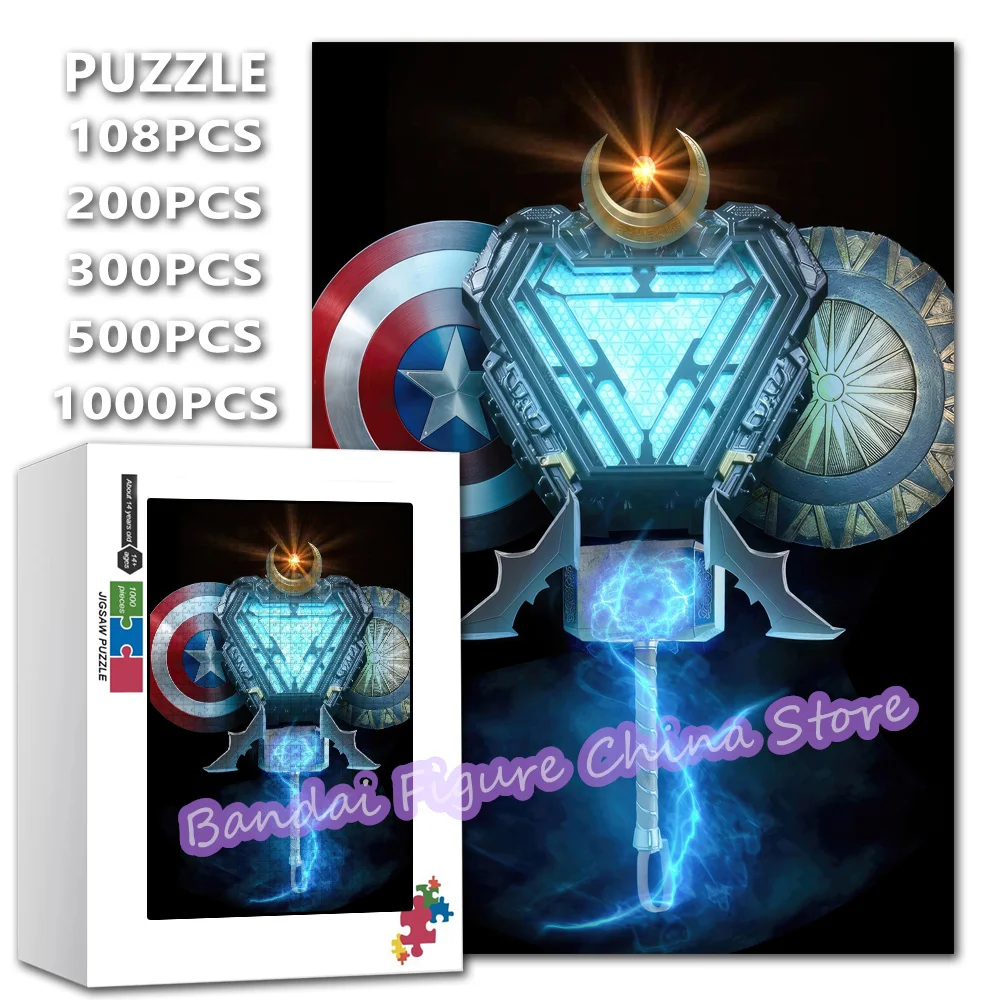 108/200/300/500/1000 шт., головоломка супергероя Диснея, Железный человек, Капитан Америка, распаковка, развивающие головоломки, игрушки
108/200/300/500/1000 шт., головоломка супергероя Диснея, Железный человек, Капитан Америка, распаковка, развивающие головоломки, игрушки