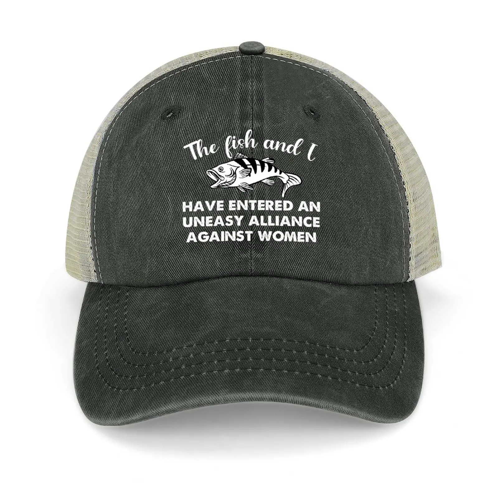 The fish and I have entered an uneasy alliance Baseball Cap Hood Fashion Beach Rugby Winter hat Boy Child Women's
The fish and I have entered an uneasy alliance Baseball Cap Hood Fashion Beach Rugby Winter hat Boy Child Women's