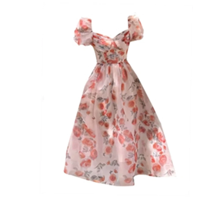 Летняя юбка Princ Sle Dr с квадратным воротником и цветочным принтом очень большого размера Bubble Sve ort для женщин, уличная одежда
Летняя юбка Princ Sle Dr с квадратным воротником и цветочным принтом очень большого размера Bubble Sve ort для женщин, уличная одежда