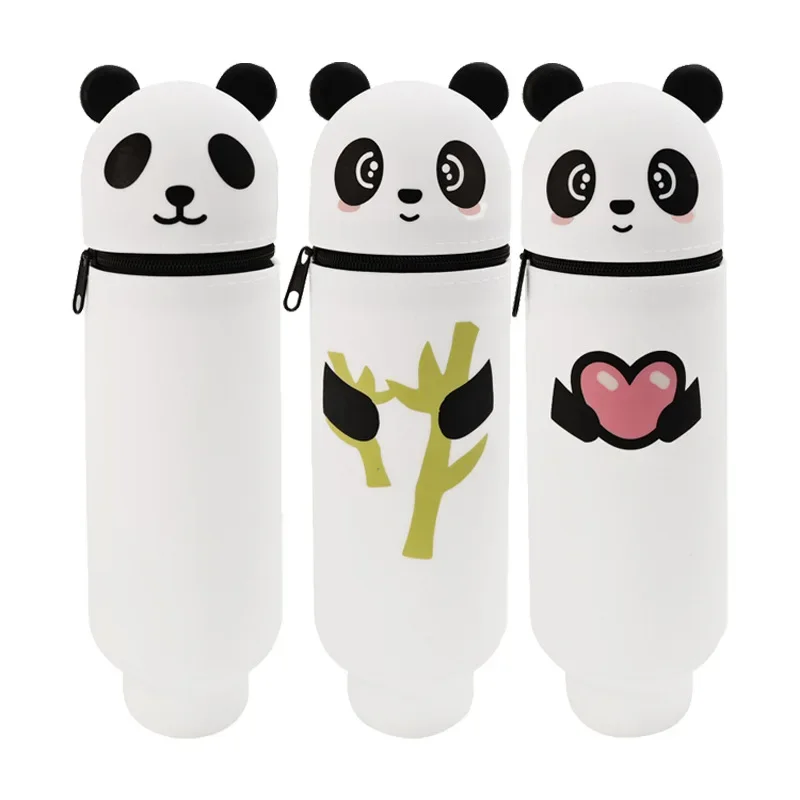 Cartoon Panda Silicone Pencil Case Stationery Storage Organizer, Pencil Case for Office School Supplies, Gifts Stand Up Pen Case
Cartoon Panda Silicone Pencil Case Stationery Storage Organizer, Pencil Case for Office School Supplies, Gifts Stand Up Pen Case