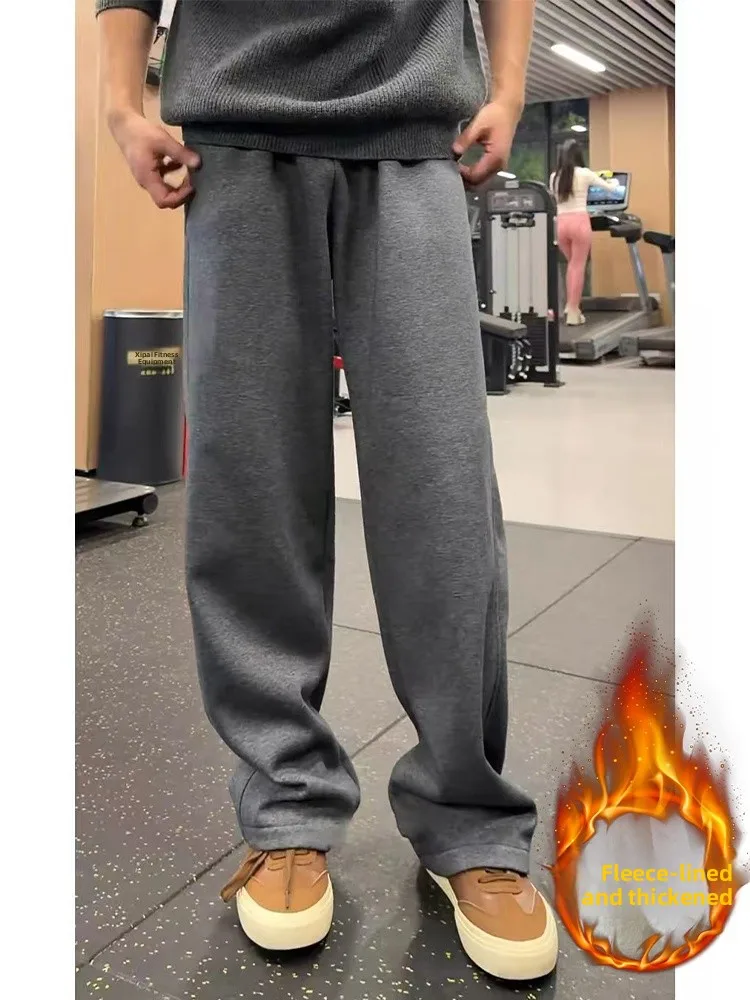 Мужские спортивные штаны с прямыми штанинами и глубокими глазами на подкладке Fce, осенне-зимние американские брюки-клеш, удлиняющие брюки для ног, фитнес-брюки...
Мужские спортивные штаны с прямыми штанинами и глубокими глазами на подкладке Fce, осенне-зимние американские брюки-клеш, удлиняющие брюки для ног, фитнес-брюки...