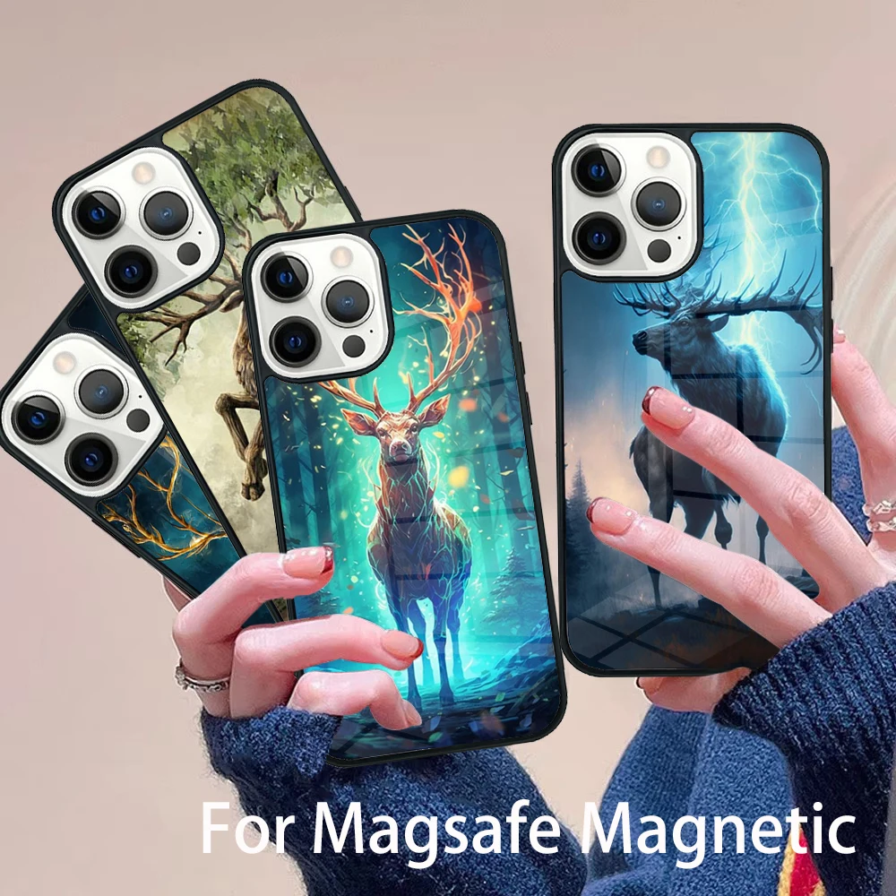 Animal Deer Art Phone Case Magesafe Magnetic Wireless Charge Cover For IPhone 16 11 12 13 14 15 Pro Max Plus Mini
Animal Deer Art Phone Case Magesafe Magnetic Wireless Charge Cover For IPhone 16 11 12 13 14 15 Pro Max Plus Mini
