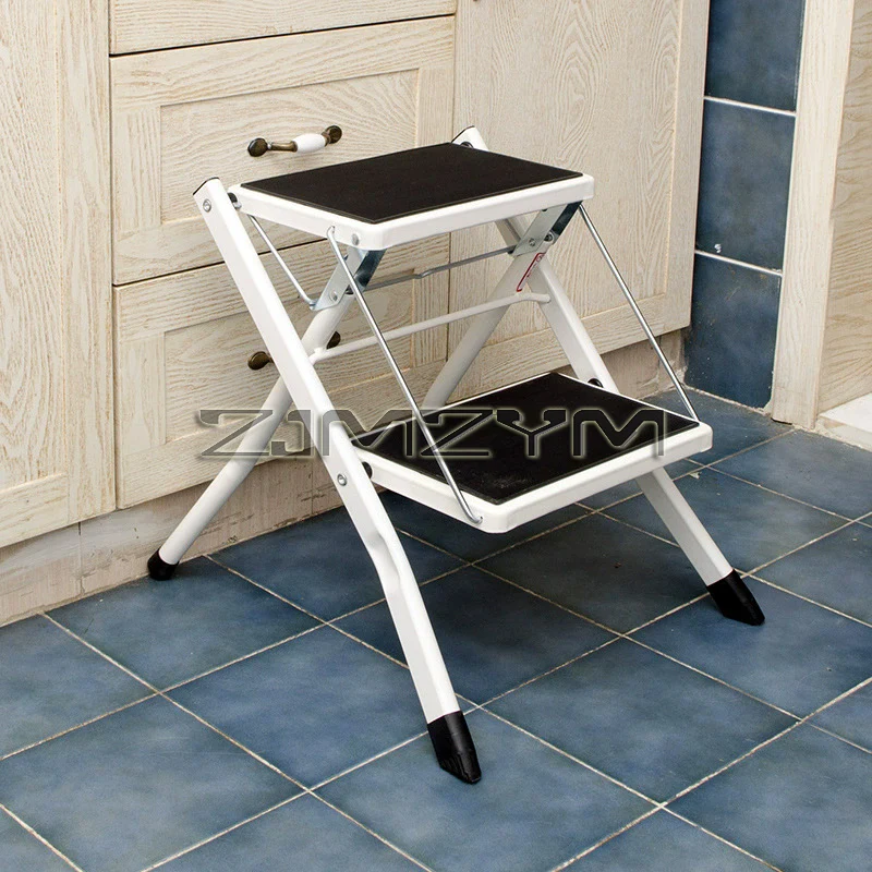 Two Step Iron Ladder Step Stool Staircase Chair Household Folding Ladder Space Saving Utility Ladder Non-Slip Safety Foot Stool
Two Step Iron Ladder Step Stool Staircase Chair Household Folding Ladder Space Saving Utility Ladder Non-Slip Safety Foot Stool