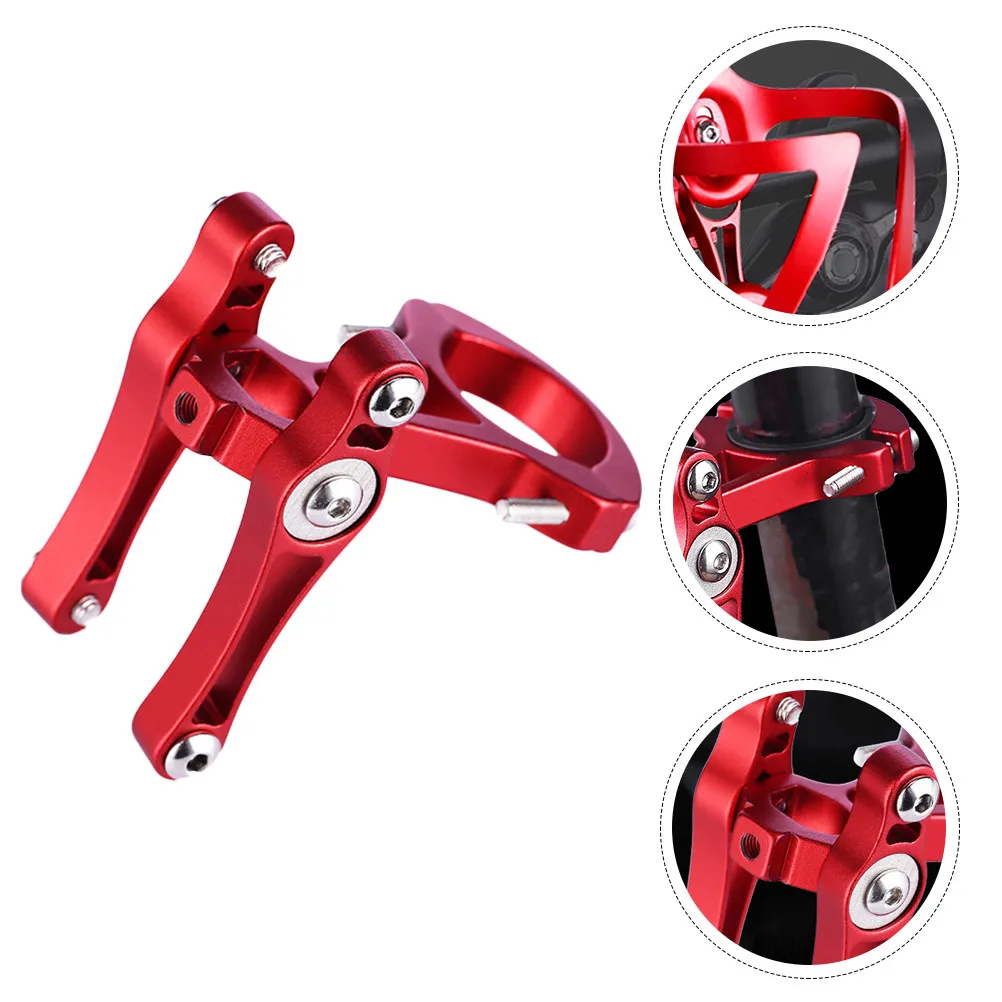 1Pcs Bike Bottle Conversion Cage Solid Finish Adjustable Angle Mounting for Swallow Straight Handle Kettle Rack Clip Riding