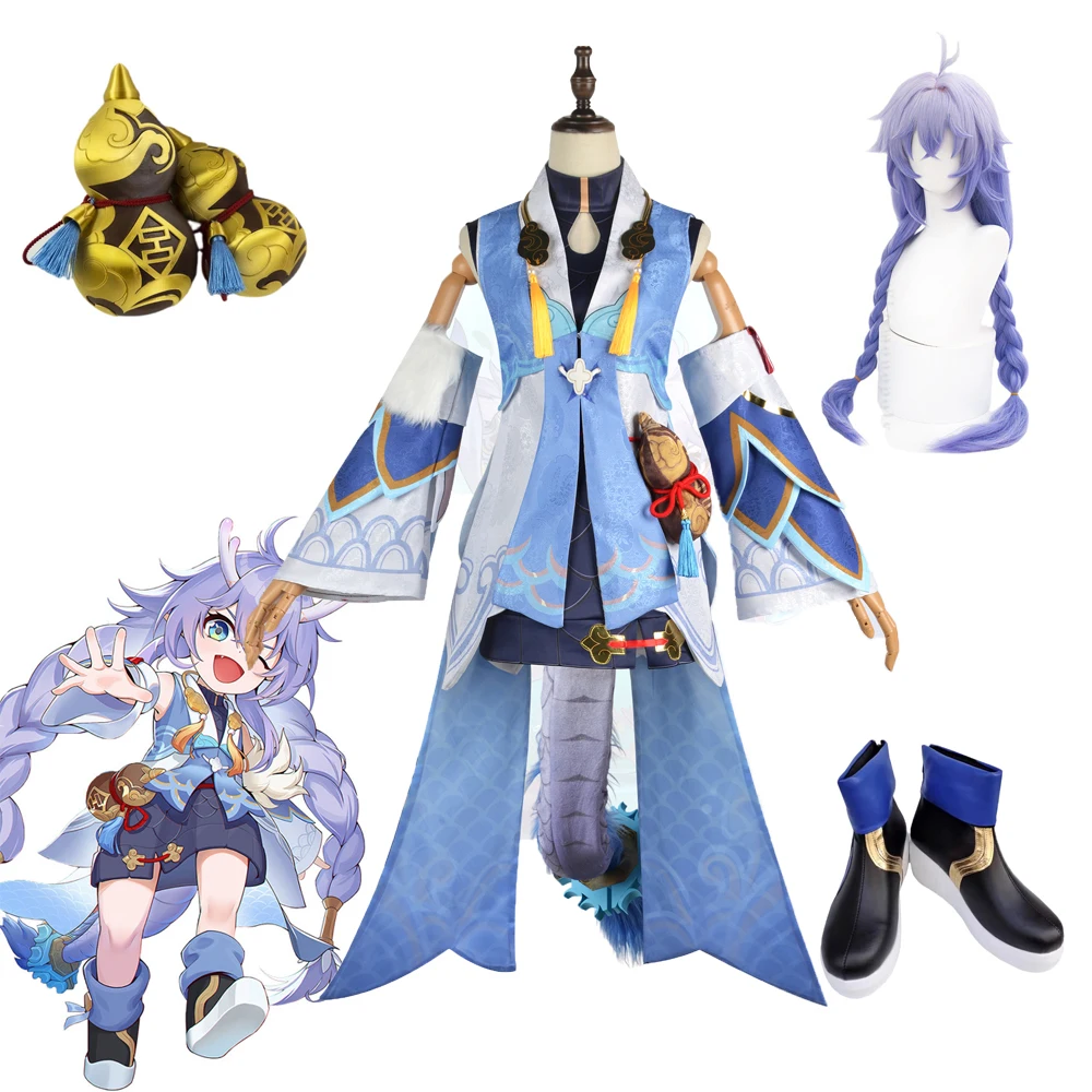 Honkai: Star Rail Bailu Cosplay Costumes Anime Women Clothing Set Game Roleplay Suit Wig Shoes Gourd Halloween Party Accessories
Honkai: Star Rail Bailu Cosplay Costumes Anime Women Clothing Set Game Roleplay Suit Wig Shoes Gourd Halloween Party Accessories