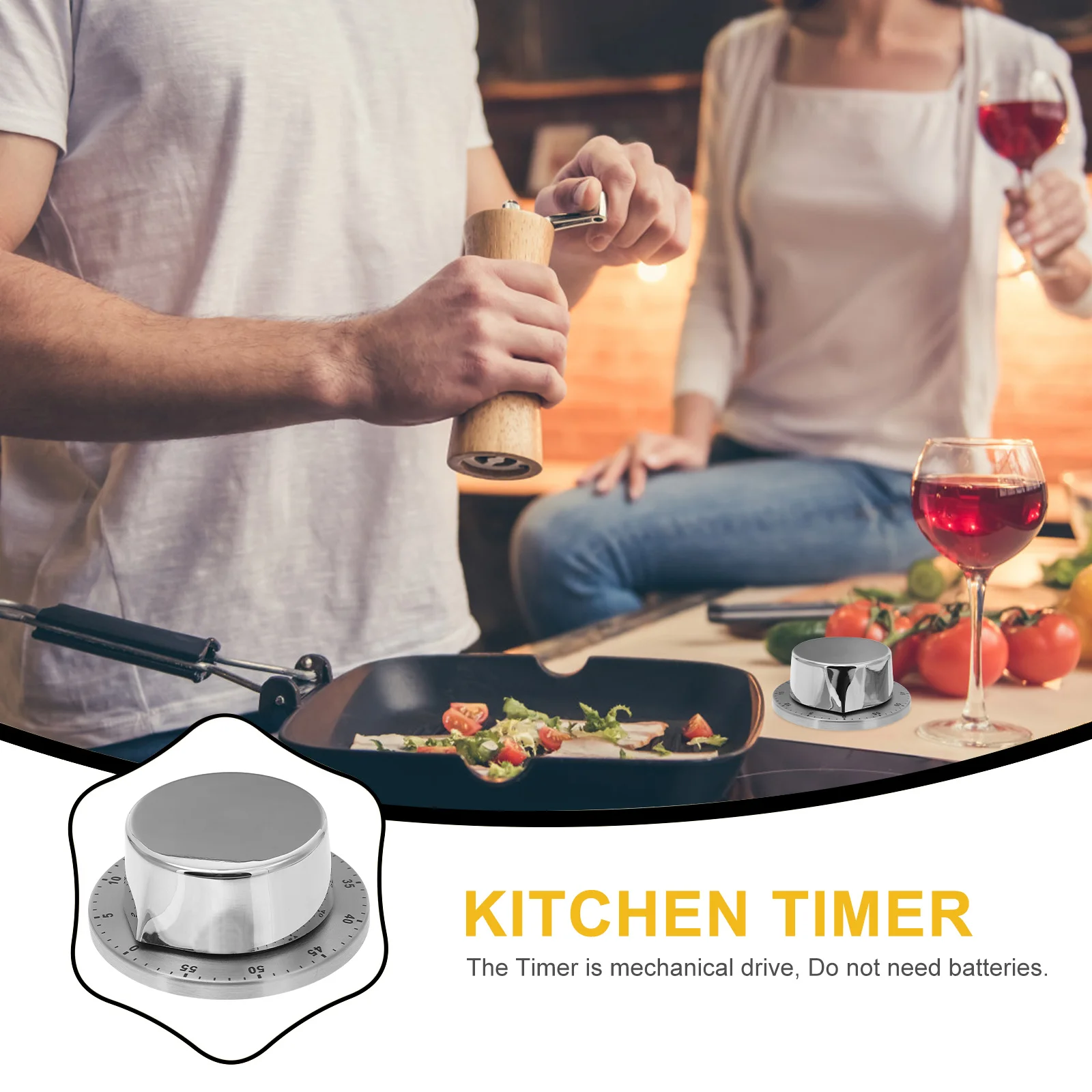 Mechanical Timer 55 Min Countdown Full Machinery Kitchen Timer For Baking Cooking Eggs Cookies Cakes Home Use Teaching
Mechanical Timer 55 Min Countdown Full Machinery Kitchen Timer For Baking Cooking Eggs Cookies Cakes Home Use Teaching