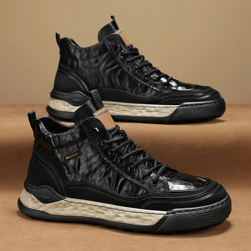 PARZIVAL Casual Leather Shoes Men Sneakers Flats Soft Leather Men Shoes Sneakers Hot Sale Casual Walking Shoes Zapatillas Hombre
PARZIVAL Casual Leather Shoes Men Sneakers Flats Soft Leather Men Shoes Sneakers Hot Sale Casual Walking Shoes Zapatillas Hombre
