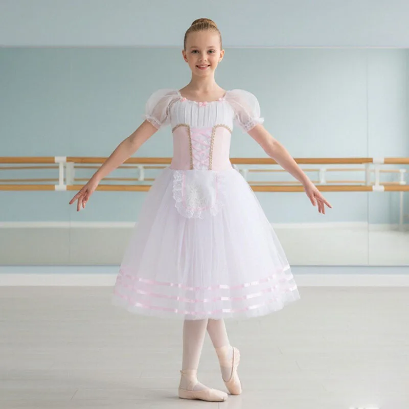 New Professional Ballet Tutu Long sleeved Dress Girl's White Swan Ballet Dress Performance Dance Ballet Performer Clothing Child
New Professional Ballet Tutu Long sleeved Dress Girl's White Swan Ballet Dress Performance Dance Ballet Performer Clothing Child