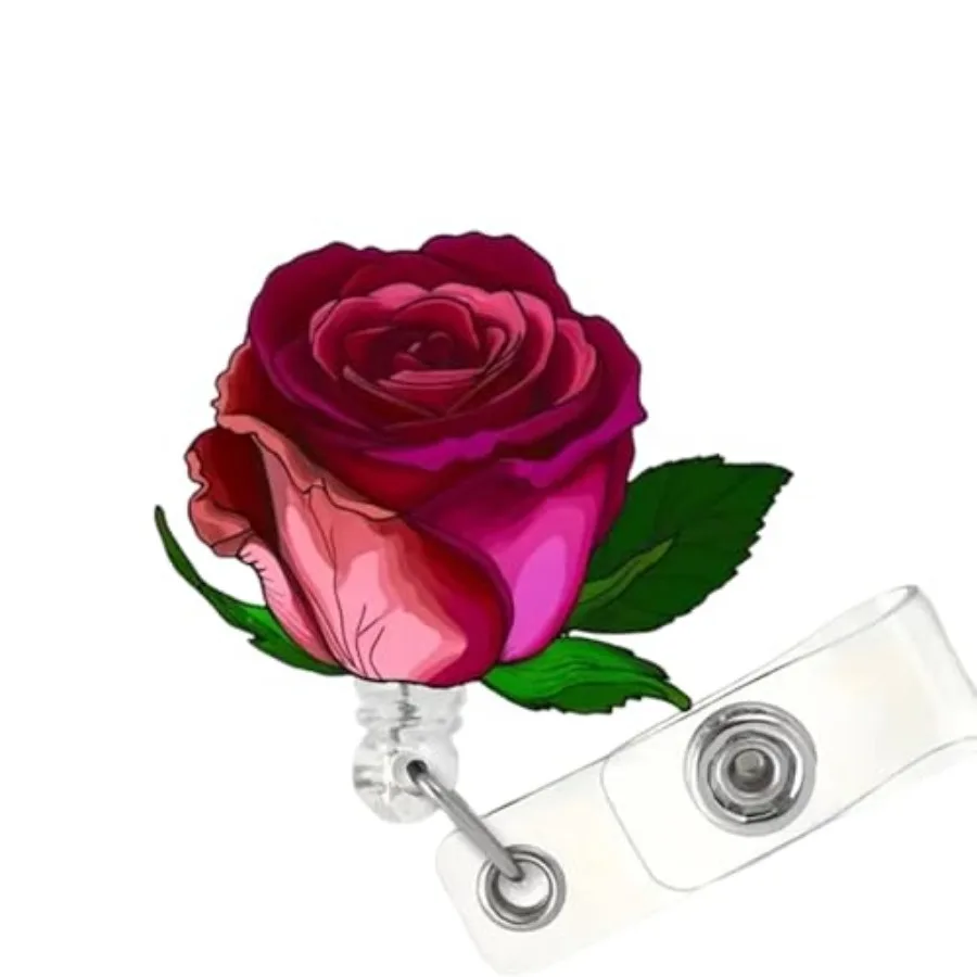 Rose Badge Reels Flower Retractable Alligator Clip Spring Summer Red Badge Clip for Nurse Nursing Name Tag Flower Badge Holder
Rose Badge Reels Flower Retractable Alligator Clip Spring Summer Red Badge Clip for Nurse Nursing Name Tag Flower Badge Holder