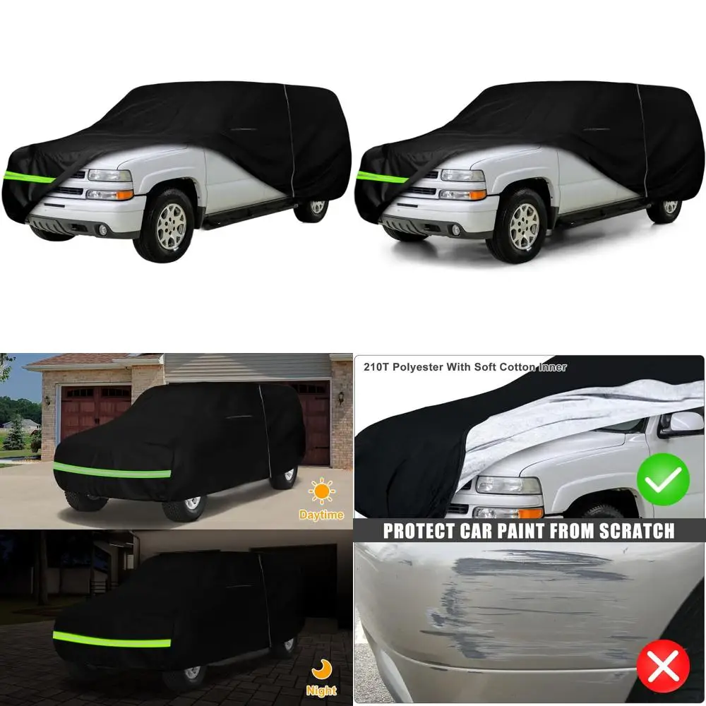 All-Weather 6-Layer Car Cover with Zipper Door for 1973-2006 Suburban, Yukon XL, Escalade ESV - Snow, Rain, Dust Protection
All-Weather 6-Layer Car Cover with Zipper Door for 1973-2006 Suburban, Yukon XL, Escalade ESV - Snow, Rain, Dust Protection