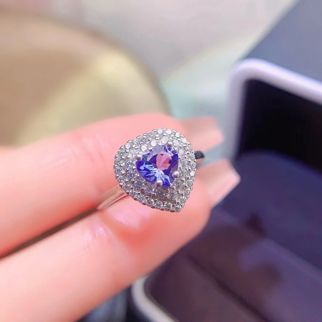 Luxury Natural Tanzanite Ring for Wedding 5*5mm 0.5ct VVS Tanznaite 925 Silver Ring with Thick Gold Plated Keep Shining Jewelry
Luxury Natural Tanzanite Ring for Wedding 5*5mm 0.5ct VVS Tanznaite 925 Silver Ring with Thick Gold Plated Keep Shining Jewelry