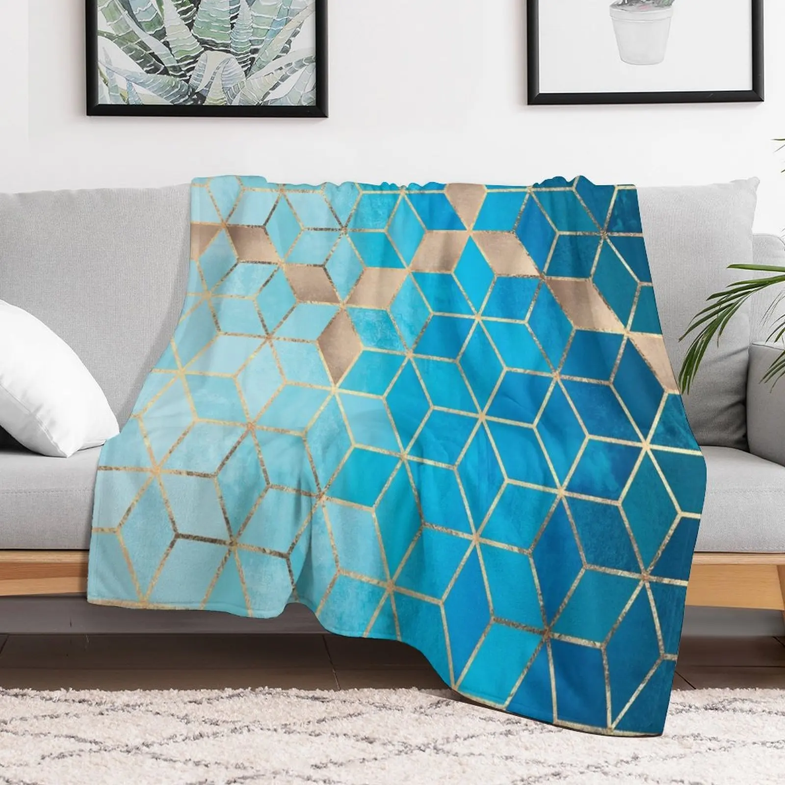 Sea And Sky Cubes Throw Blanket Furry Flannel Fabric Soft Plush Plaid for babies Blankets
Sea And Sky Cubes Throw Blanket Furry Flannel Fabric Soft Plush Plaid for babies Blankets