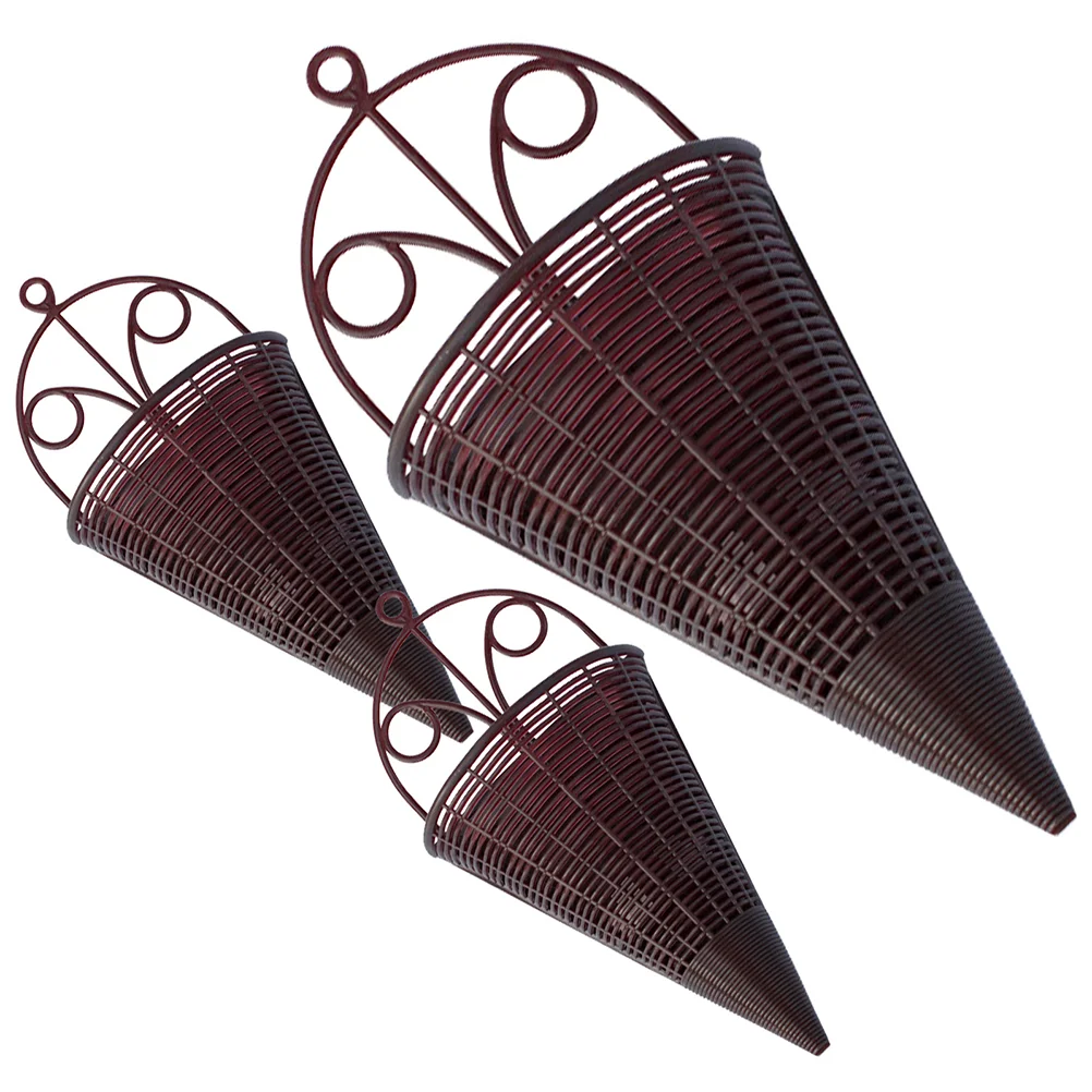 3 Pcs Imitation Rattan Wall Hanging Flower Basket Small Wicker Storage Pp Orchid Planter
3 Pcs Imitation Rattan Wall Hanging Flower Basket Small Wicker Storage Pp Orchid Planter
