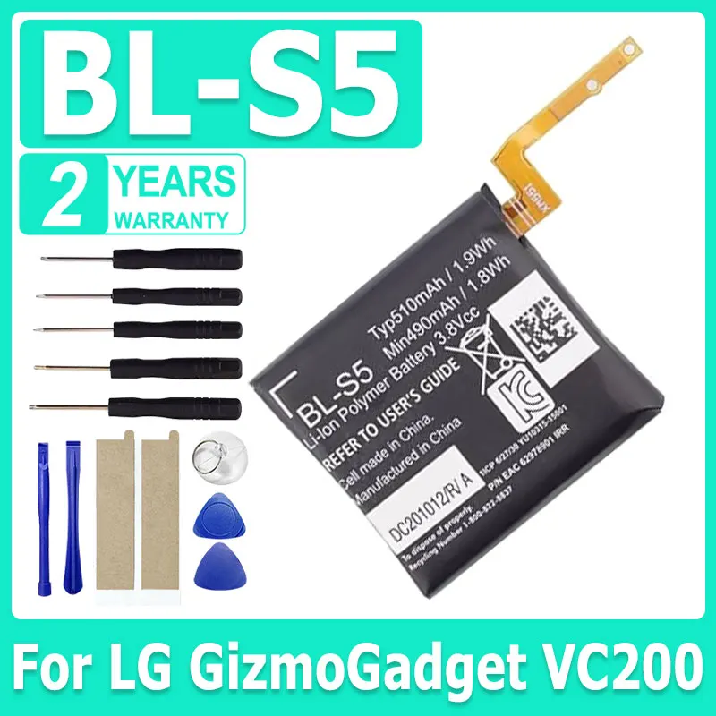 Новый сменный аккумулятор BL-S5 BL-S5 для LG GizmoGadget VC200, аккумулятор для часов 510 мАч + бесплатные инструменты
Новый сменный аккумулятор BL-S5 BL-S5 для LG GizmoGadget VC200, аккумулятор для часов 510 мАч + бесплатные инструменты