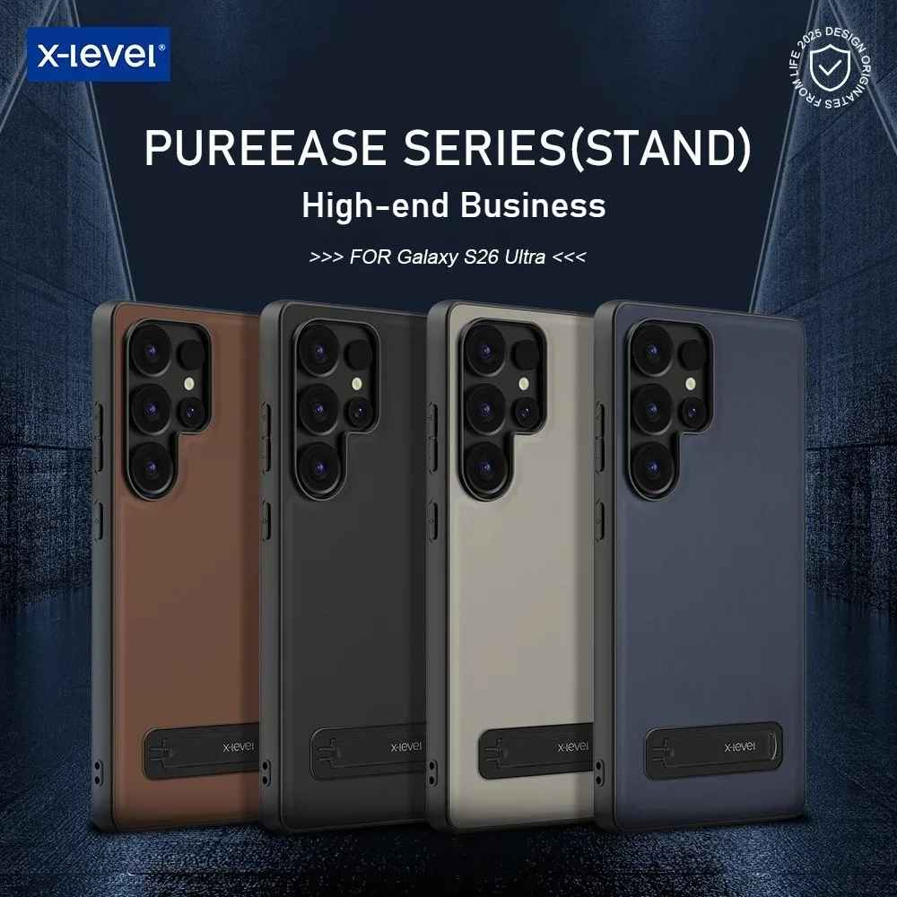X-Level Pureease Series Business Silicone Leather Case For Samsung Galaxy S26 Ultra S25 S24 S23 Plus Kickstand Shockproof Cover
X-Level Pureease Series Business Silicone Leather Case For Samsung Galaxy S26 Ultra S25 S24 S23 Plus Kickstand Shockproof Cover