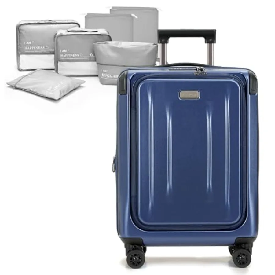 Carry On Luggage, 20 Inch Top Opening Aluminum Frame Lightweight Airline Approved ABS+PC Hard Shell Suitcases with Silent Wheel
Carry On Luggage, 20 Inch Top Opening Aluminum Frame Lightweight Airline Approved ABS+PC Hard Shell Suitcases with Silent Wheel