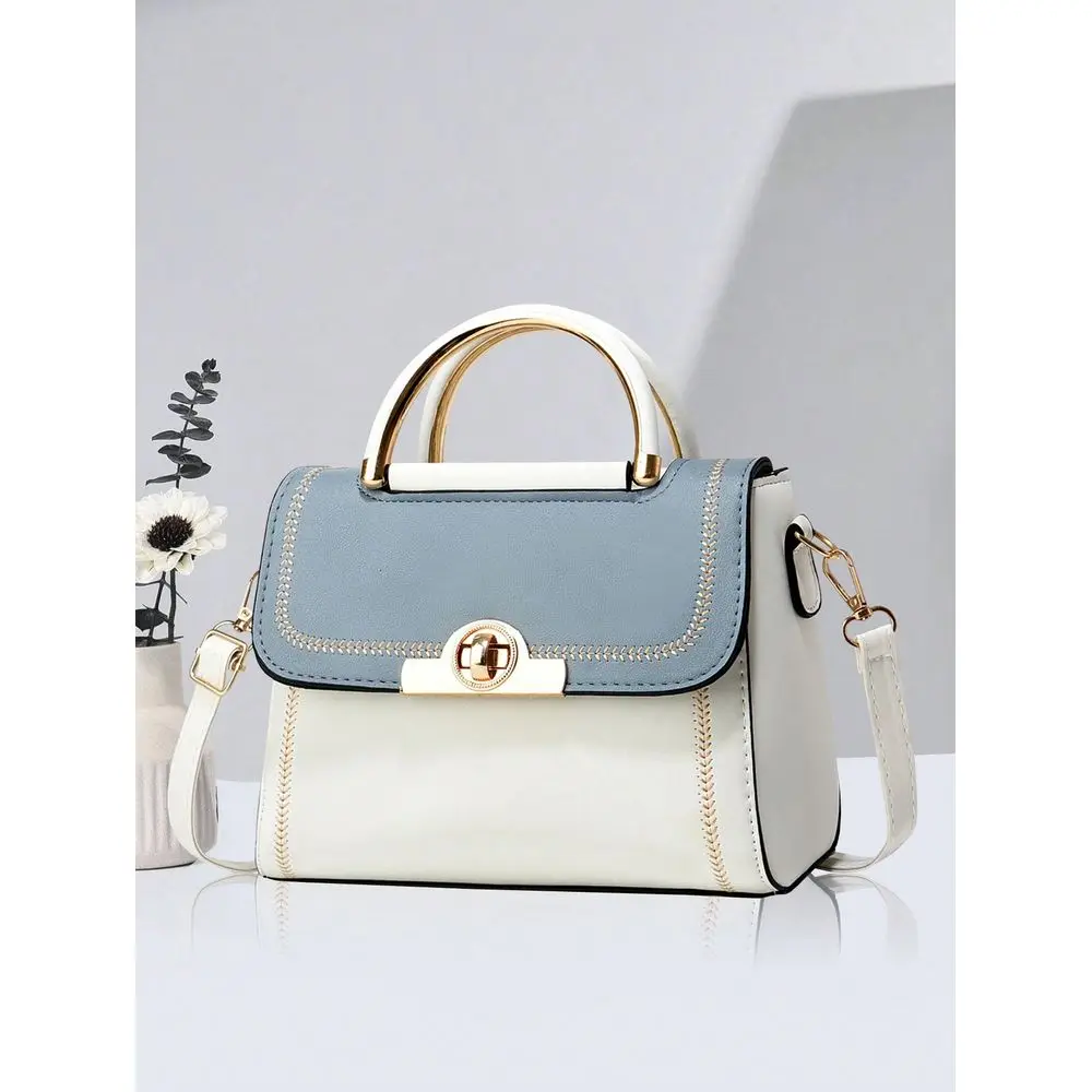 Solid Color Flap Small Square Shoulder Bag Crossbody Bag, Vintage Casual Fashion Contrast Design, Lightweight And Easy To Carry
Solid Color Flap Small Square Shoulder Bag Crossbody Bag, Vintage Casual Fashion Contrast Design, Lightweight And Easy To Carry