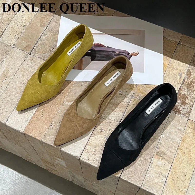 Spring 2026 Women's Pointed Toe Shallow Pumps Slip-On Fashion Heels Elegant Dress Pumps Sexy Party Shoes For Women Footwear Muje
Spring 2026 Women's Pointed Toe Shallow Pumps Slip-On Fashion Heels Elegant Dress Pumps Sexy Party Shoes For Women Footwear Muje