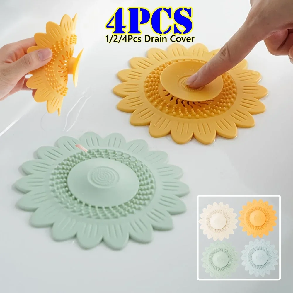1/2/4pcs Household Sink Filter Hair Catcher Anti-Clog Hair Stopper Floor Drain Cover Flower Design Drain Cover Filter Bathroom
1/2/4pcs Household Sink Filter Hair Catcher Anti-Clog Hair Stopper Floor Drain Cover Flower Design Drain Cover Filter Bathroom