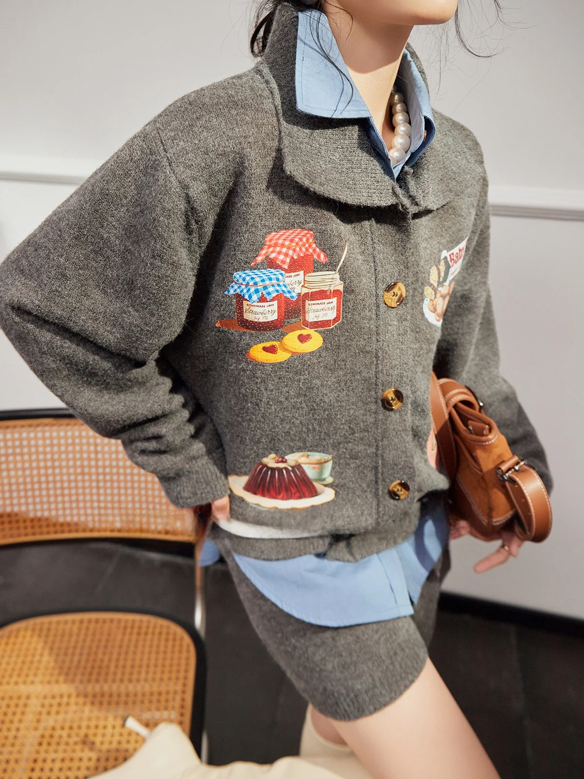 ey Denim Patchwork irt Women's Loose Commute Top Autumn New Sle Uncle Anti-Wrinkle Long Sve Flip Collar
ey Denim Patchwork irt Women's Loose Commute Top Autumn New Sle Uncle Anti-Wrinkle Long Sve Flip Collar