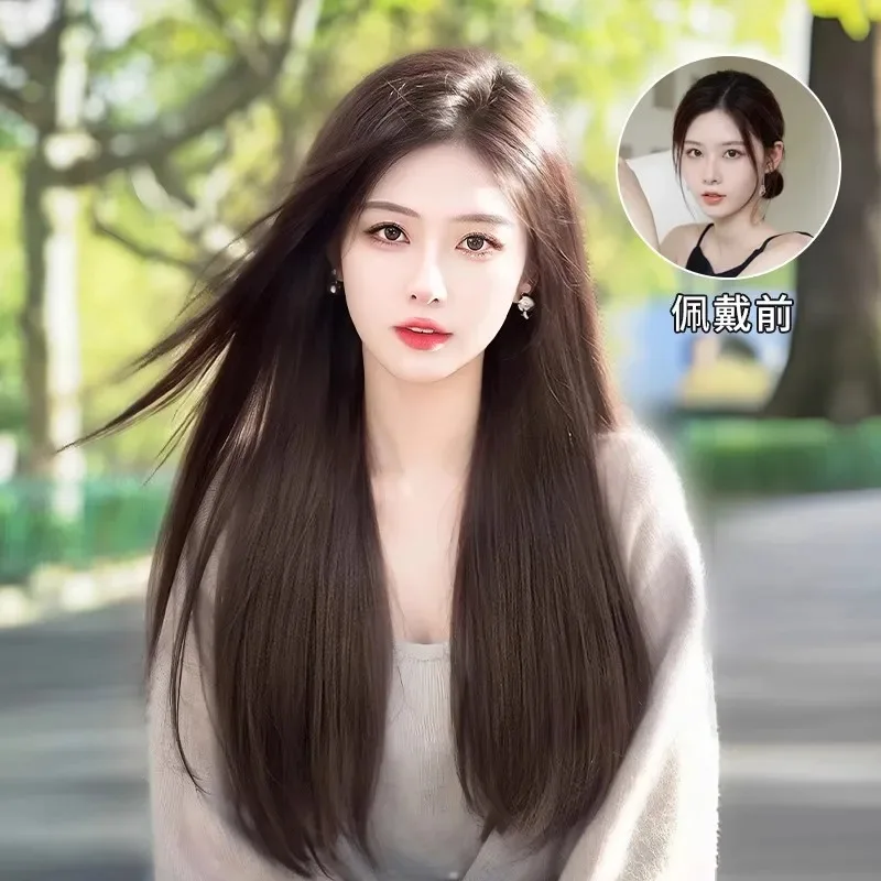 Synthetic Long Straight Wig for Women Natural Middle Part Lace Front Daily Wear Trendy Style Heat Resistant Cosplay Fashion
Synthetic Long Straight Wig for Women Natural Middle Part Lace Front Daily Wear Trendy Style Heat Resistant Cosplay Fashion